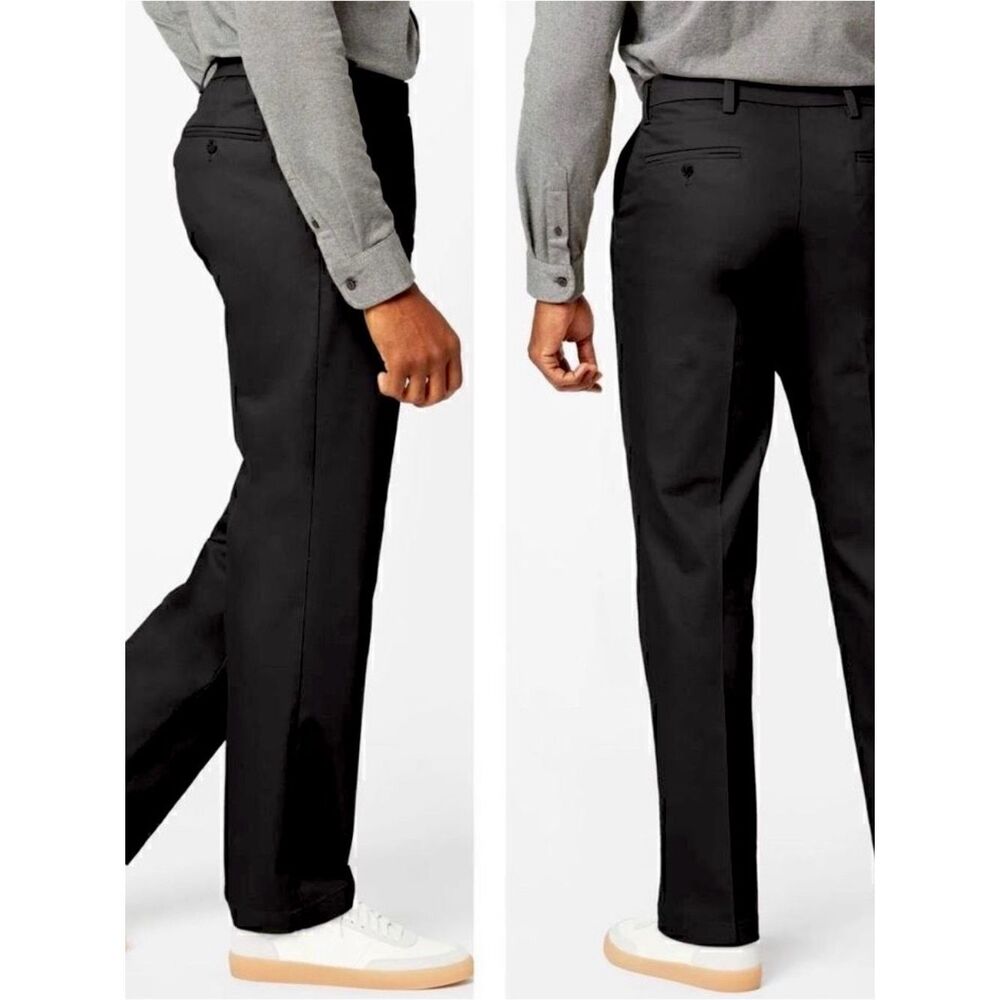 Dockers Black Signature Khakis Classic Fit Sz 38X34